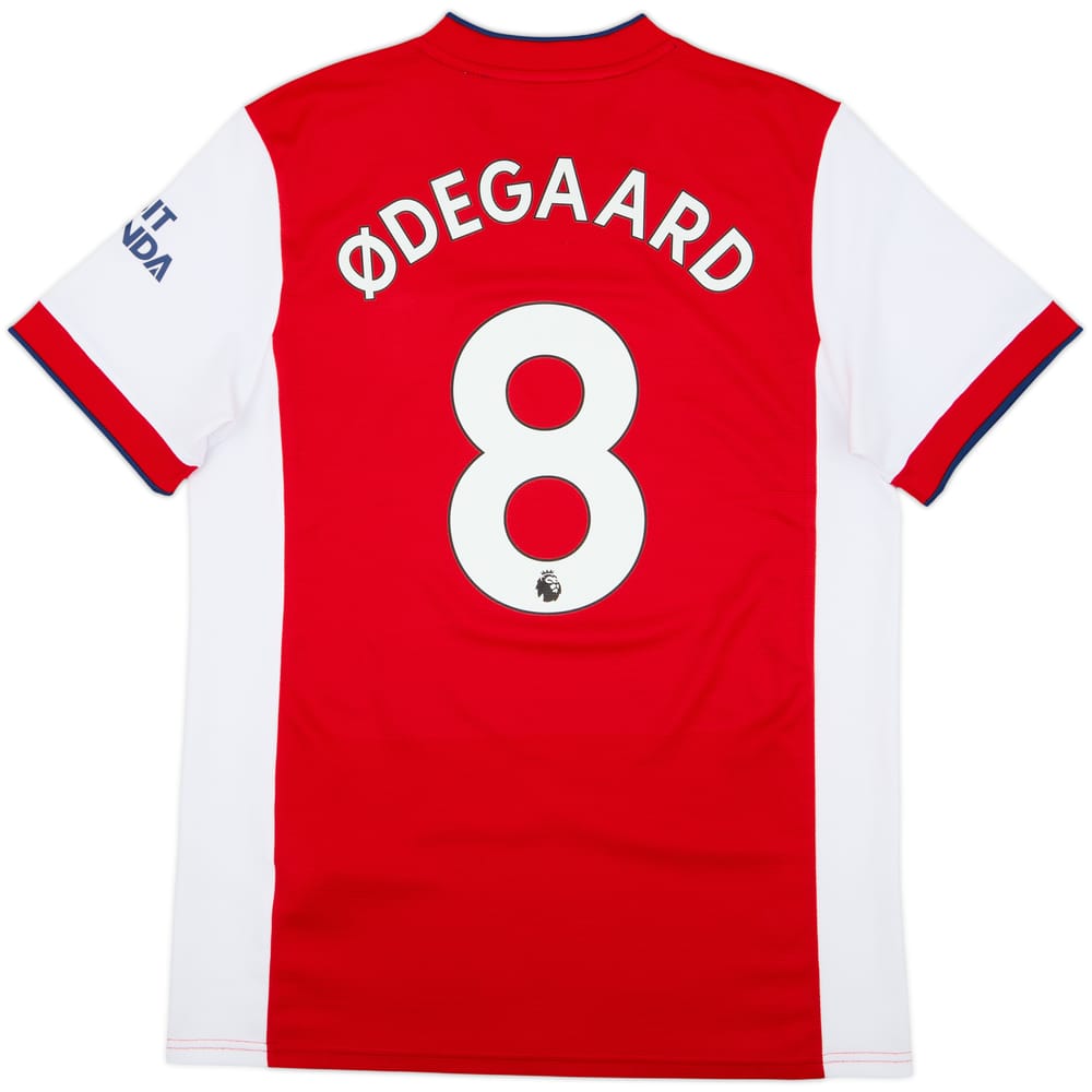 2021-22 Arsenal Home Shirt Odegaard #8 - 10/10 - (L)
