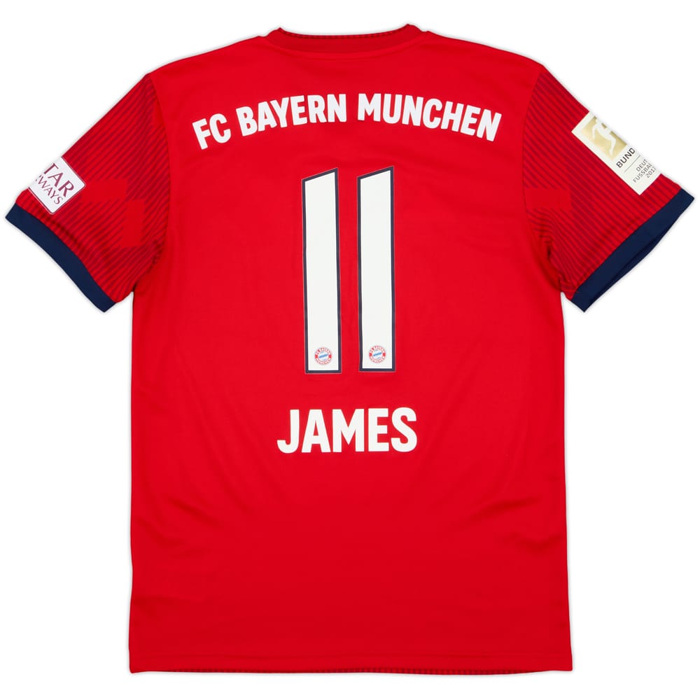 2018-19 Bayern Munich Home Shirt James #11 - 5/10 - (S)
