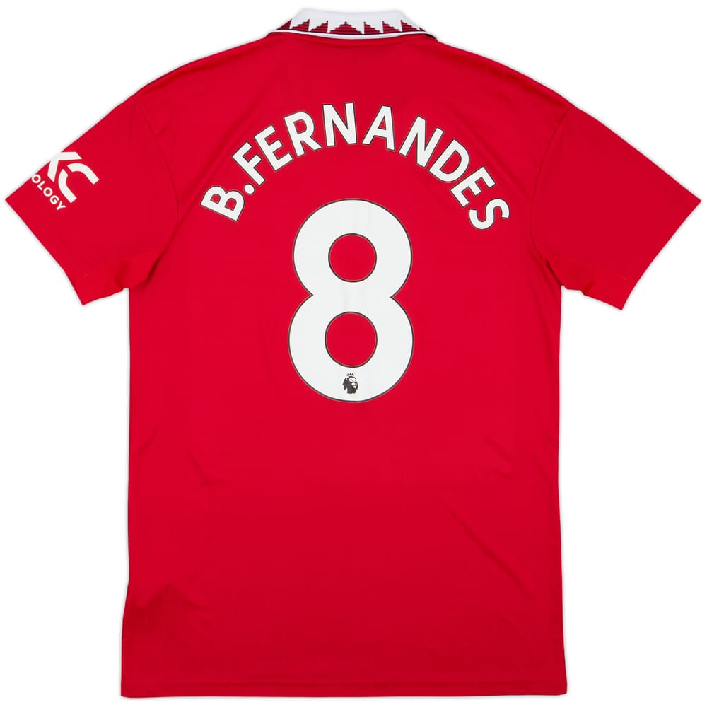 2022-23 Manchester United Home Shirt B. Fernandes #8 - 8/10 - (M)