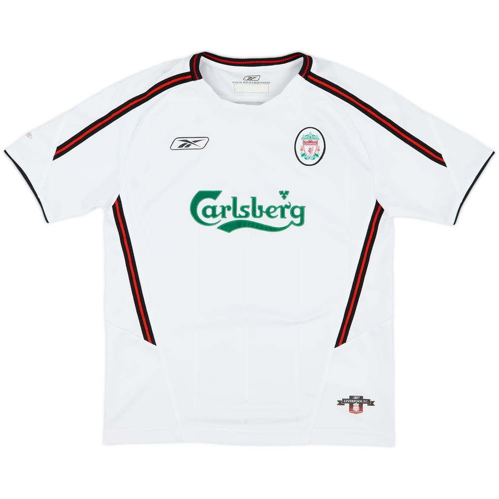 2003-04 Liverpool Away Shirt - 8/10 - (XL.Boys)