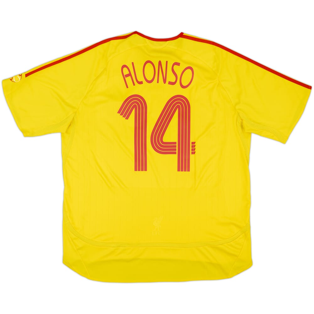2006-07 Liverpool Away Shirt Alonso #14 - 6/10 - (XXL)