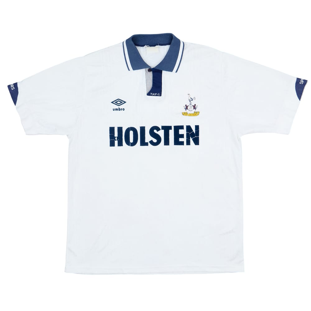 1991-93 Tottenham Home Shirt - 5/10 - (L)