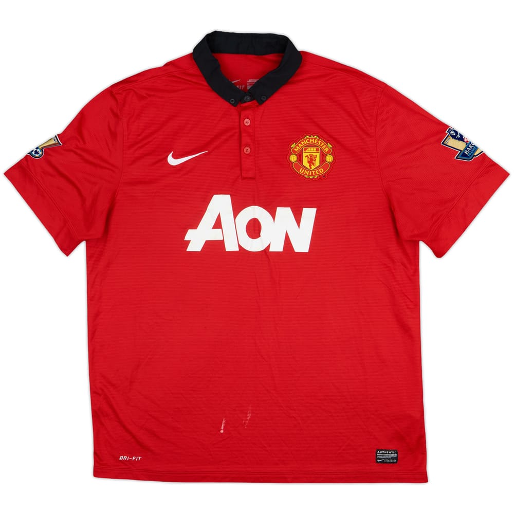 2013-14 Manchester United Home Shirt - 5/10 - (XL)