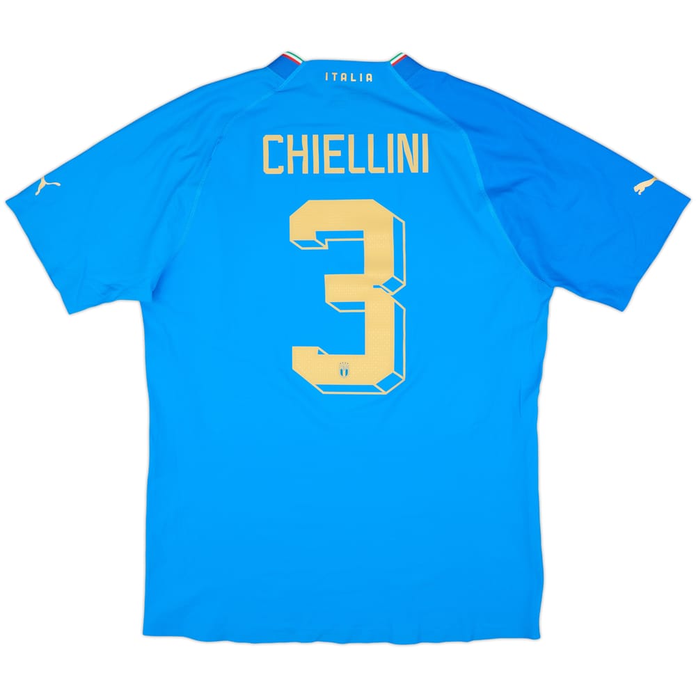 2022-23 Italy Authentic Home Shirt Chiellini #3 - 10/10 - (XL)