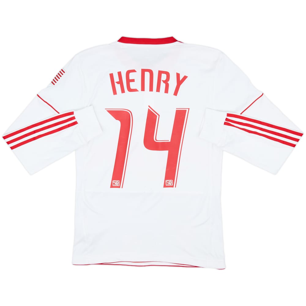 2010 New York Red Bulls Authentic Home L/S Shirt Henry #14 - 6/10 - (S)