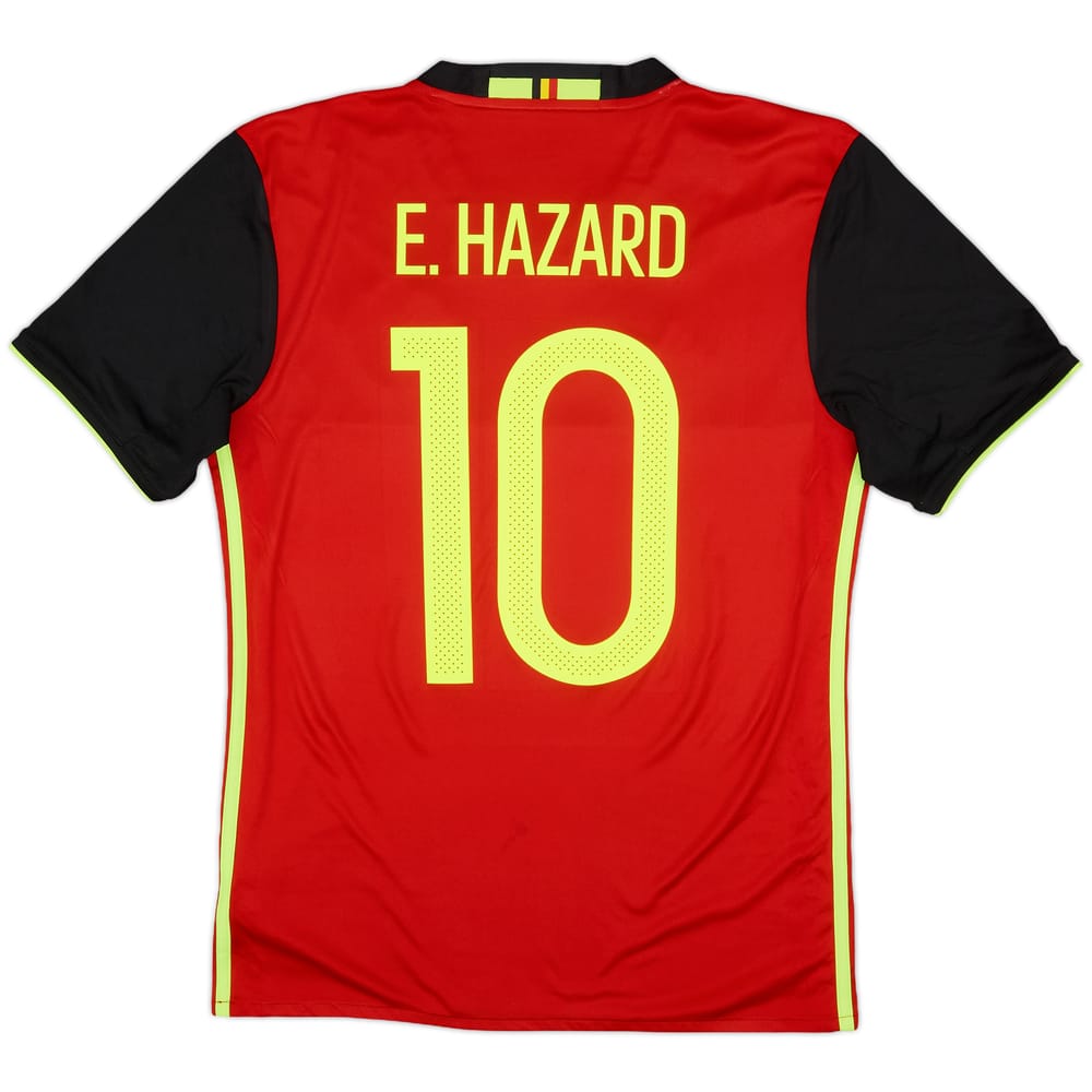 2016-17 Belgium Home Shirt E. Hazard #10 - 8/10 - (S)