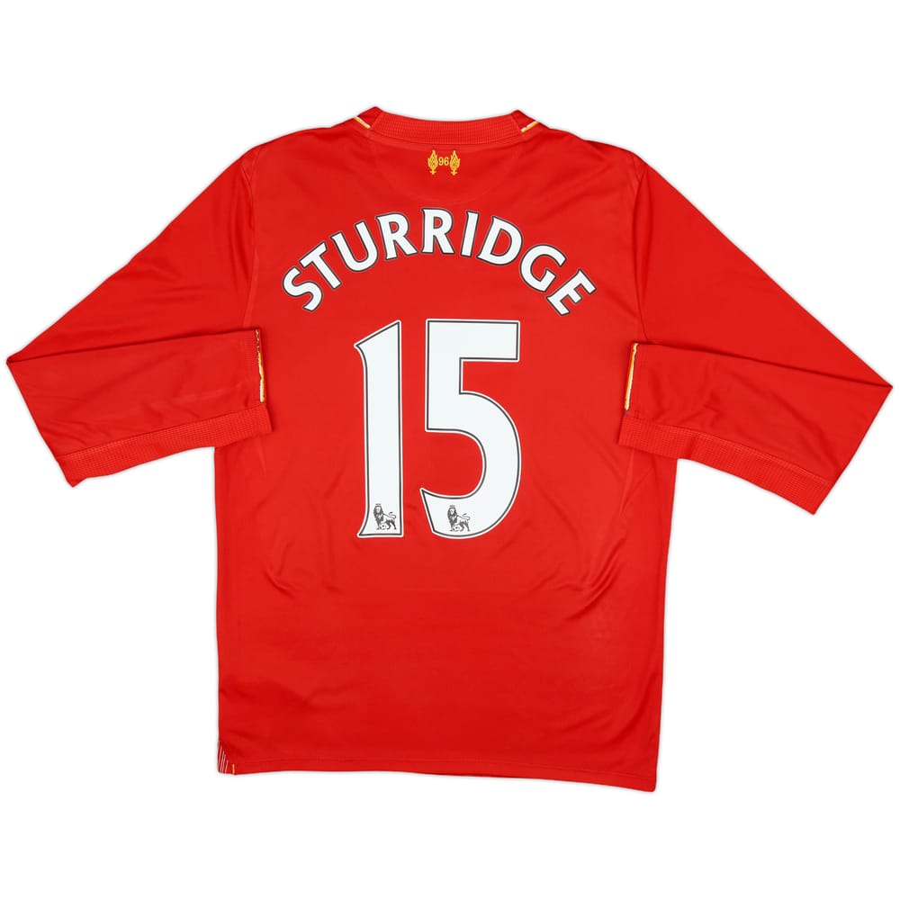 2015-16 Liverpool Home L/S Shirt Sturridge #15 - 8/10 - (S)