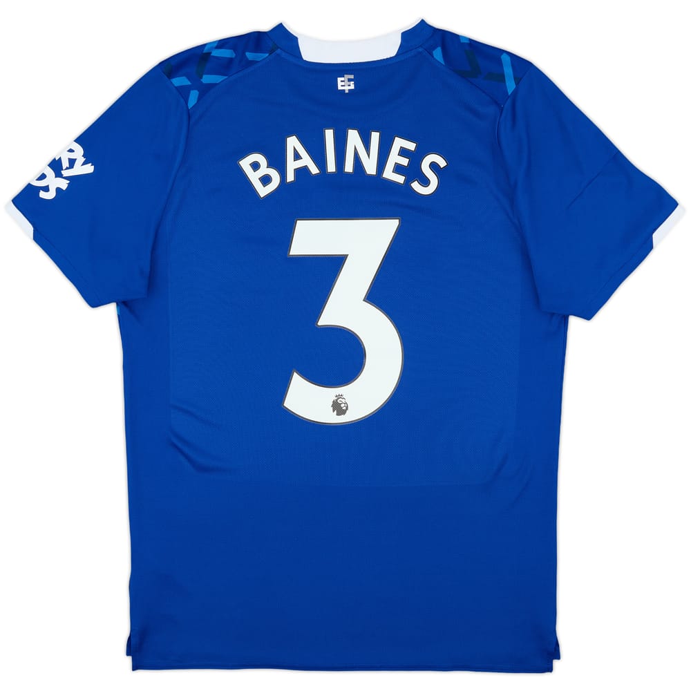 2019-20 Everton Home Shirt Baines #3 - 9/10 - (M)