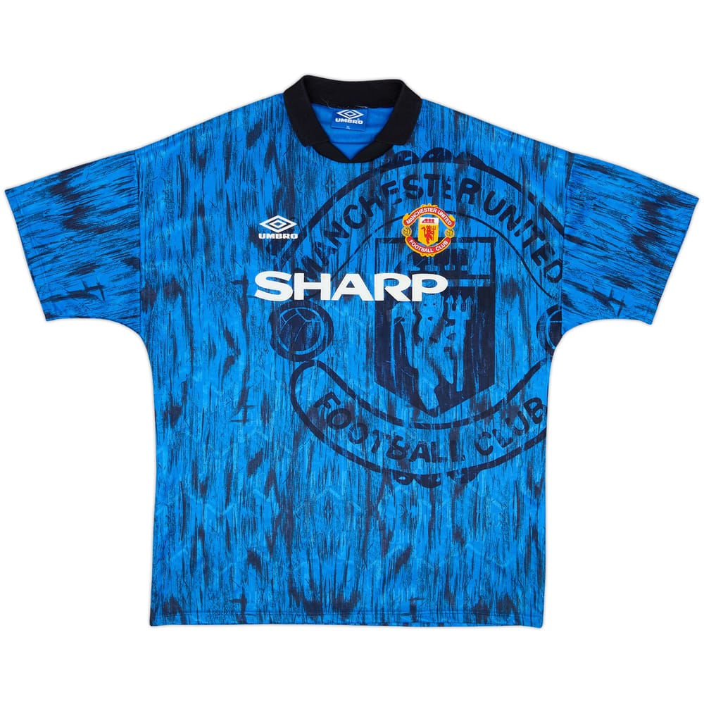 1992-93 Manchester United Away Shirt - 8/10 - (XL)