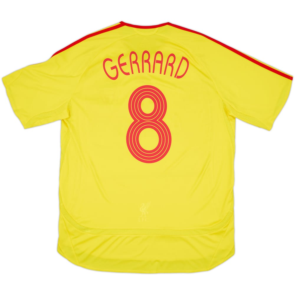 2006-07 Liverpool Away Shirt Gerrard #8 - 9/10 - (L)