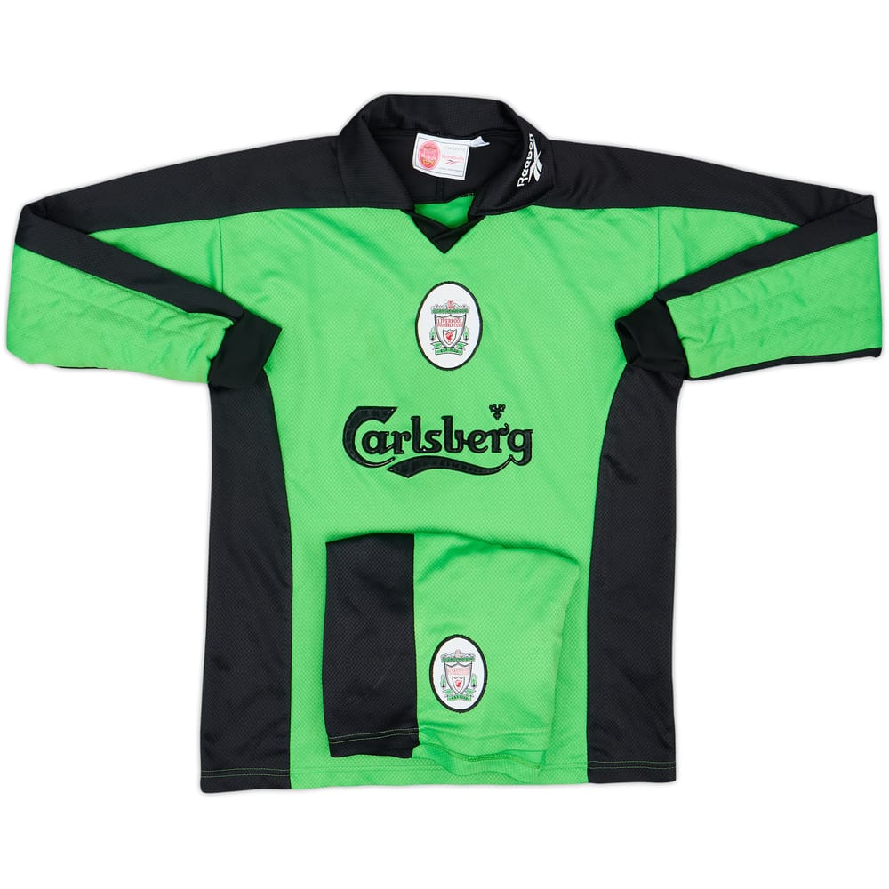 1997-98 Liverpool GK Shirt & Shorts - 8/10 - (L.Boys)