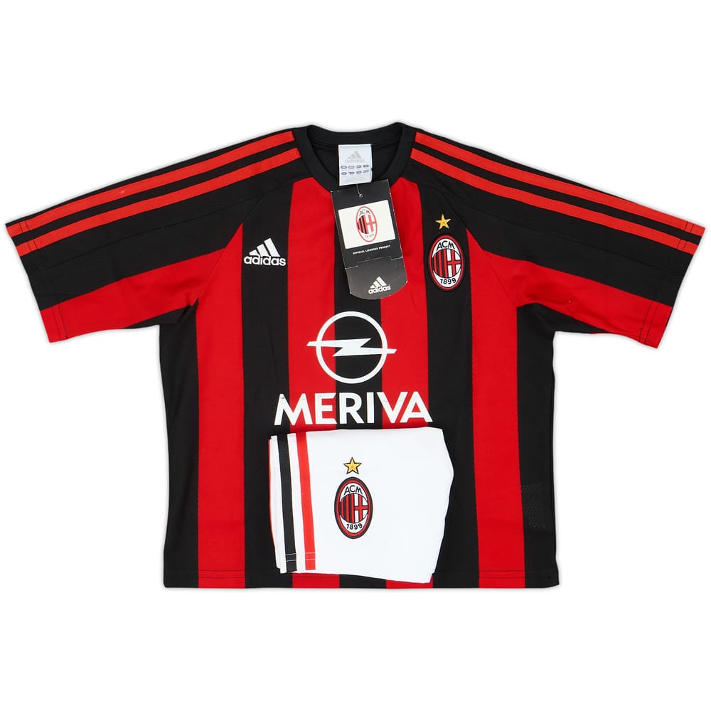 2003-04 AC Milan Home Shirt & Shorts (S.Boys)