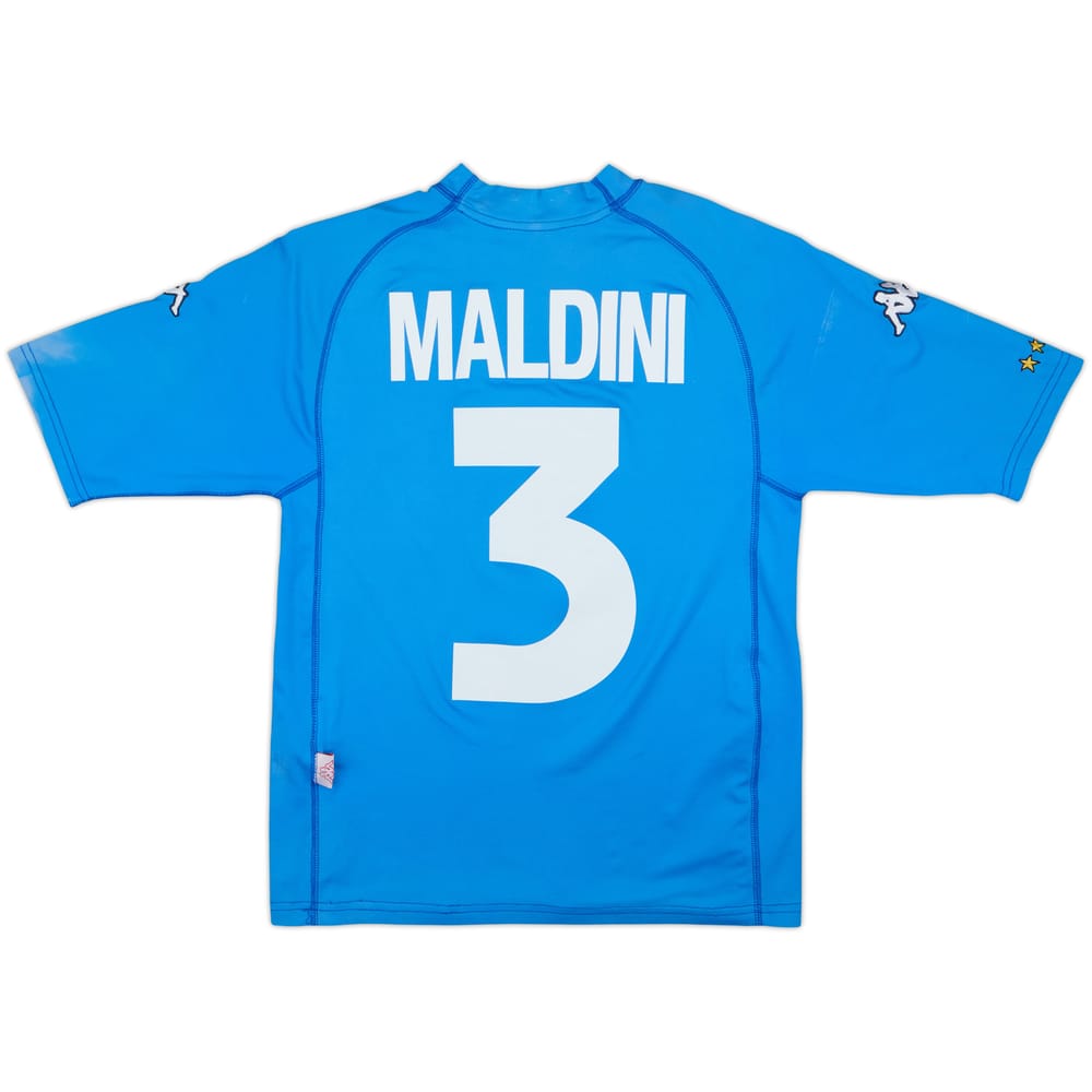 2000-01 Italy Home Shirt Maldini #3 - 7/10 - (S)