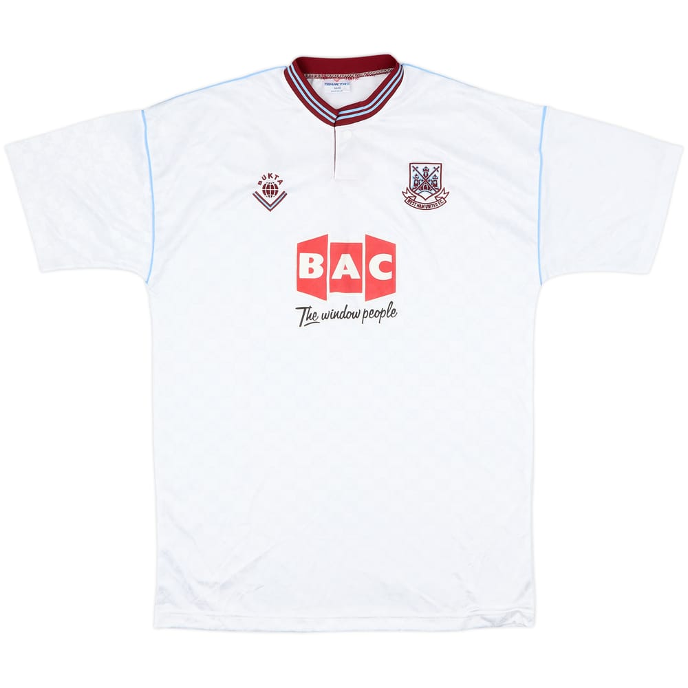 1989-90 West Ham Away Shirt - 10/10 - (L/XL)