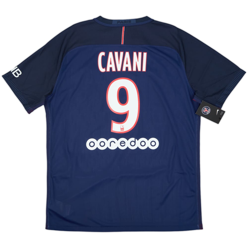2016-17 Paris Saint-Germain Authentic Home Shirt Cavani #9 (XL)
