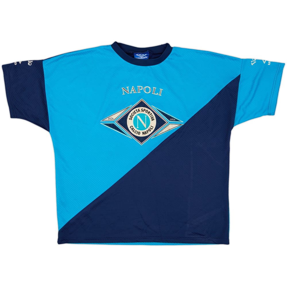 1993-94 Napoli Umbro Training Shirt - 6/10 - (L)