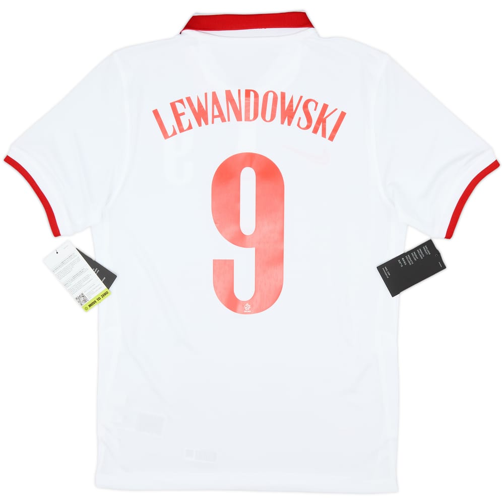2020-21 Poland Home Shirt Lewandowski #9 (S)
