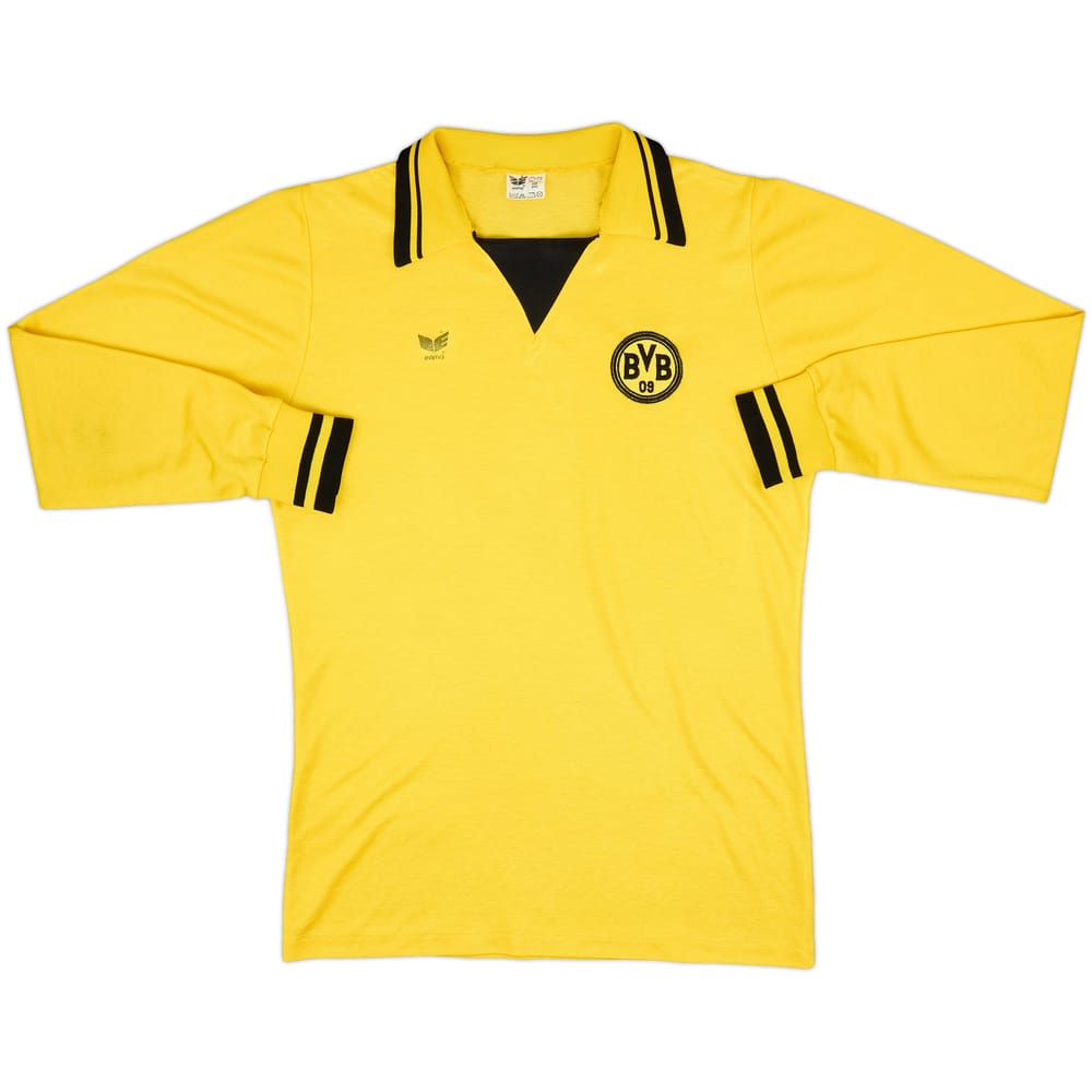 Camiseta de local de manga larga del Borussia Dortmund 1979-80 - 9/10 - (L)
