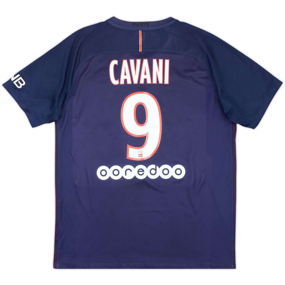 2016-17 Paris Saint-Germain Home Shirt Cavani #9 - 6/10 - (M)