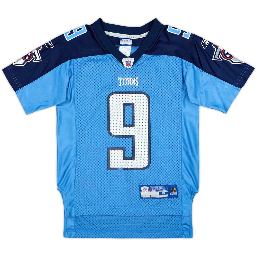 2005 Tennessee Titans McNair #9 Reebok On Field Alternate Jersey - 6/10 - (S.Boys)