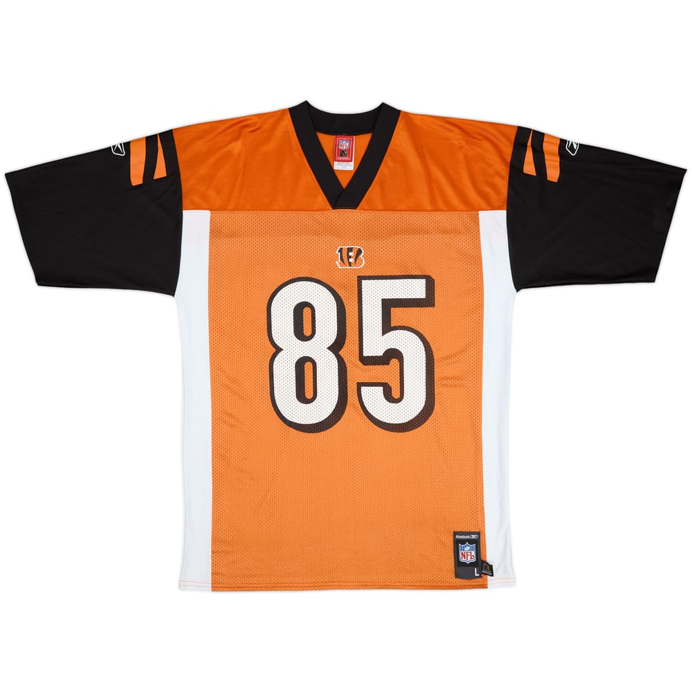 2005-06 Cincinnati Bengals C.Johnson #85 Reebok Replica Alternate Jersey - 8/10 - (L)