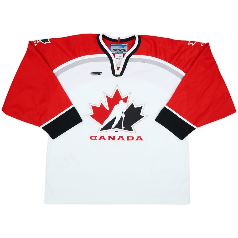 1998-99 Canada National Hockey Team Bauer Home Jersey - 8/10 - (L)