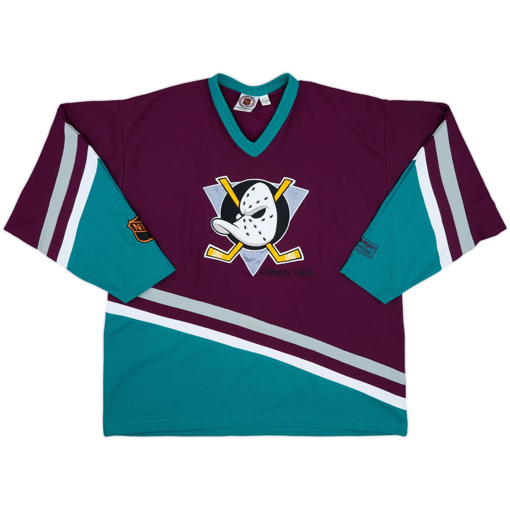 1993-99 Mighty Ducks of Anaheim #22 Campri Home Jersey - 8/10 - (M)