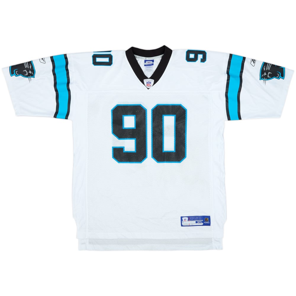 2005-06 Carolina Panthers Peppers #90 Reebok On Field Away Jersey - 8/10 - (XL)