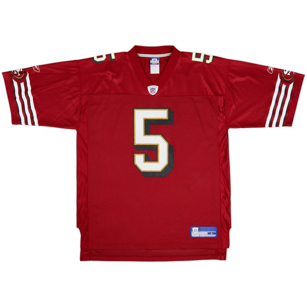 2002-03 San Francisco 49ers Garcia #5 Reebok On Field Home Jersey - 8/10 - (L)
