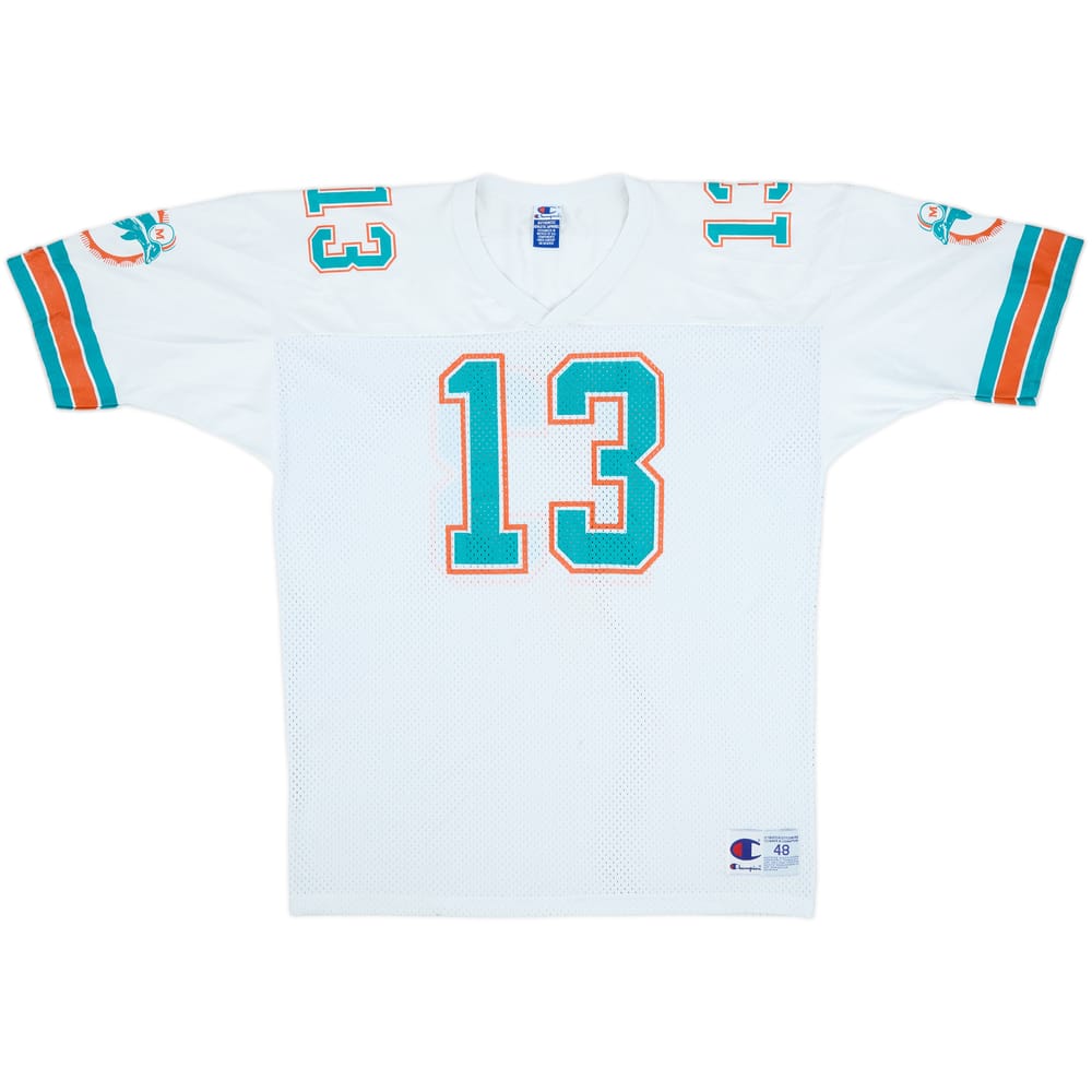 1990-96 Miami Dolphins Marino #13 Champion Away Jersey - 7/10 - (XL)