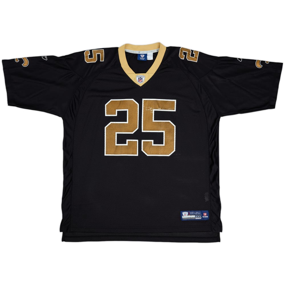 2008-10 New Orleans Saints Bush #25 Reebok On Field Home Jersey - 7/10 - (XXL)