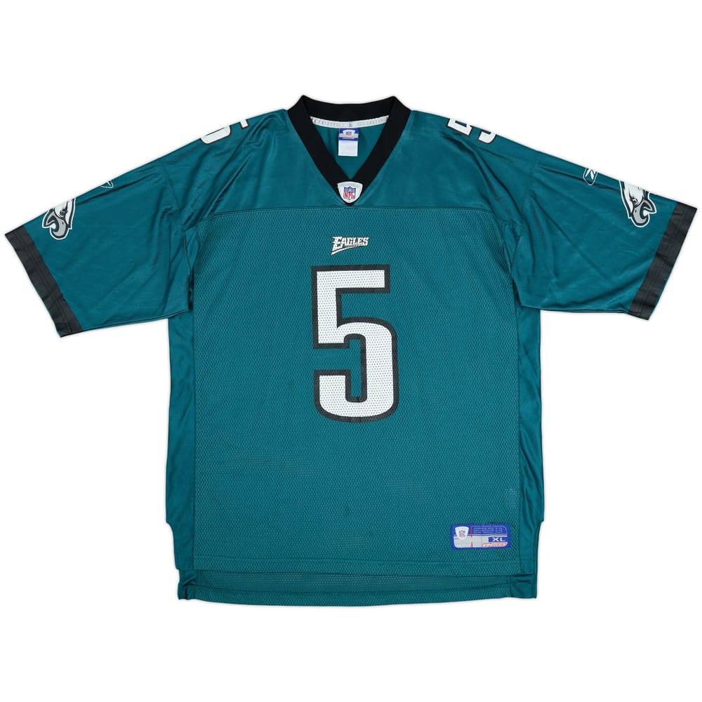 2002 Philadelphia Eagles McNabb #5 Reebok On Field Home Jersey - 7/10 - (XL)