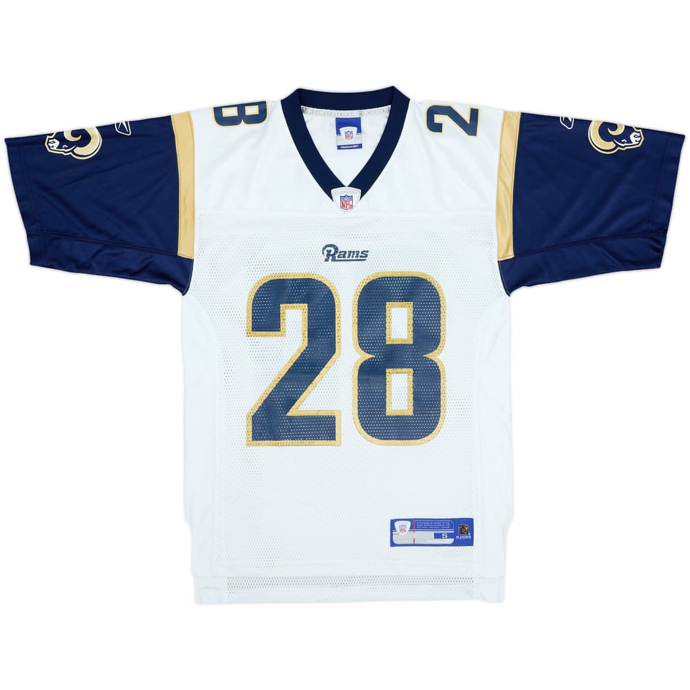 2005-06 St. Louis Rams Faulk #28 Reebok On Field Away Jersey - 8/10 - (S)