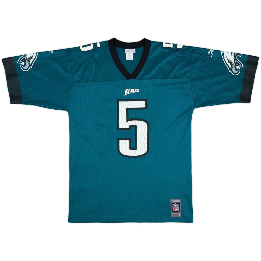 2001 Philadelphia Eagles McNabb #5 Reebok Home Jersey - 6/10 - (L)