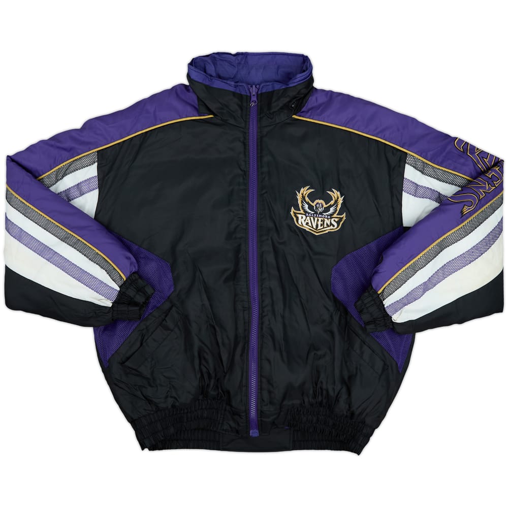 1996-98 Baltimore Ravens Pro Player Reversible Rain Coat - 7/10 - (XL)