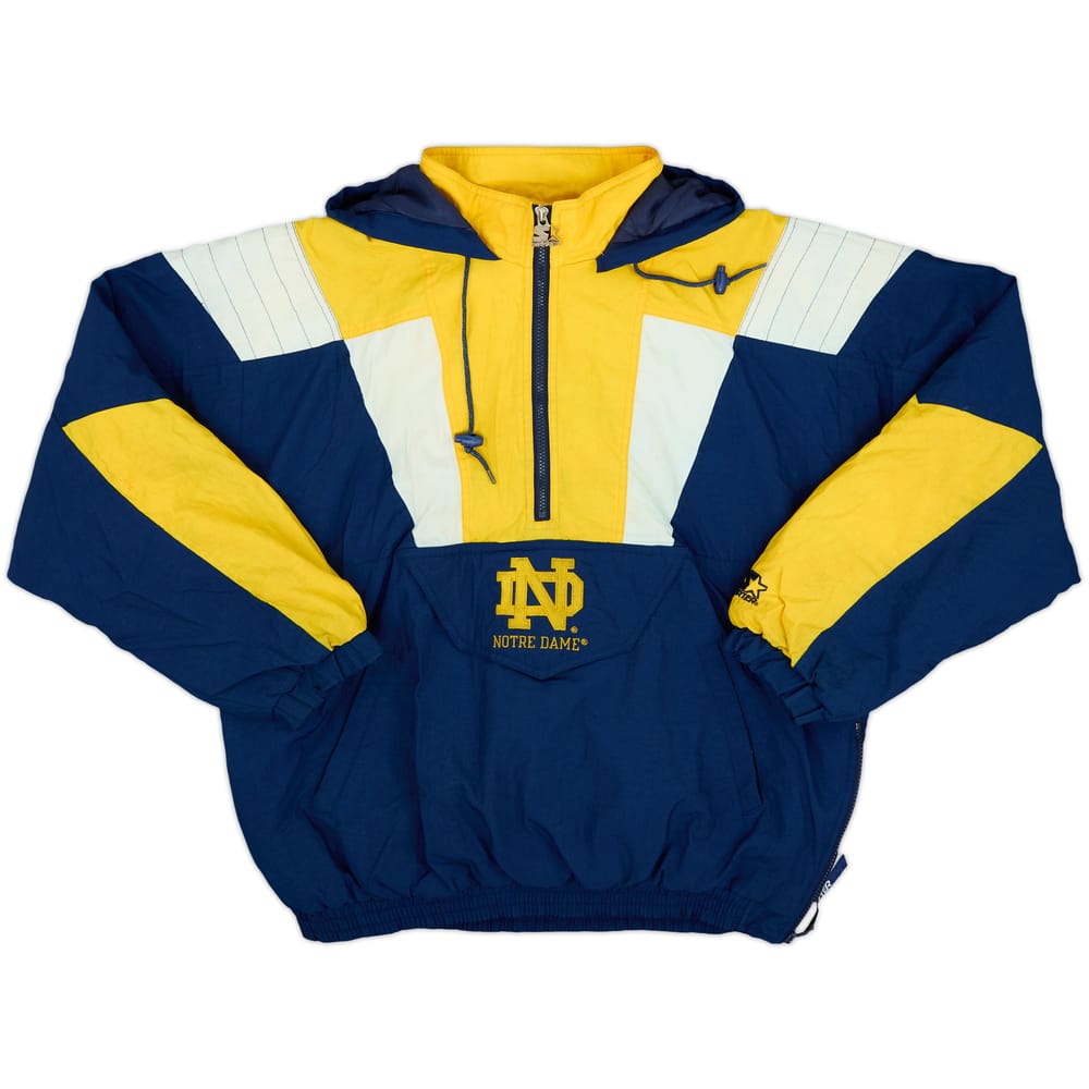1990s Notre Dame Fighting Irish Starter 1/2 Zip Rain Coat - 6/10 - (L)