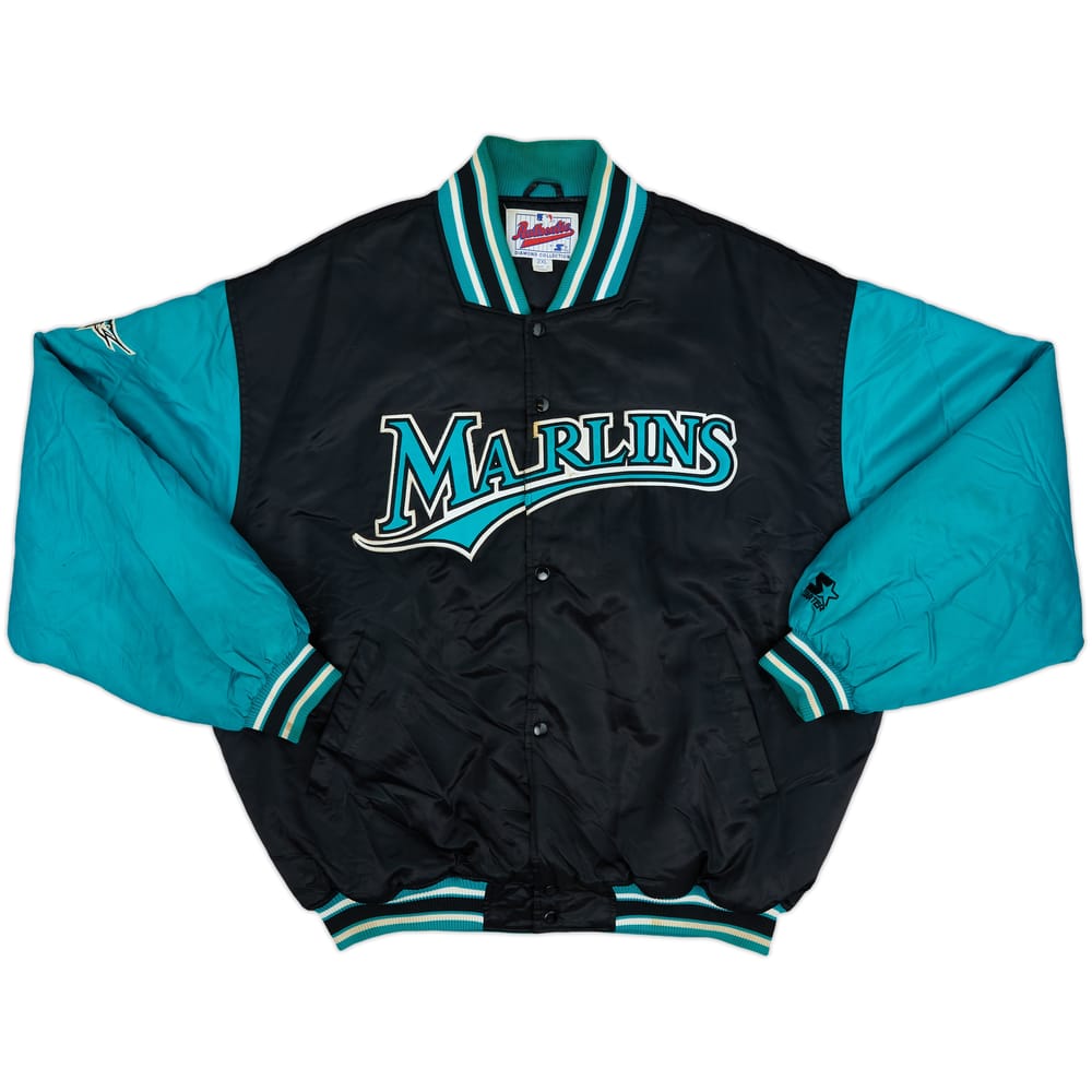 1993-99 Florida Marlins Starter Satin Varsity Jacket - 8/10 - (XXL)