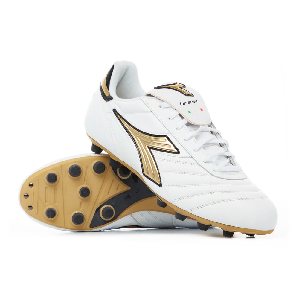 2009 Diadora Brasil Gold R MD PU Football Boots *In Box* FG 7