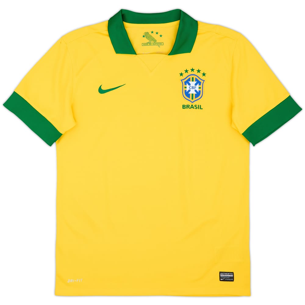 2013 Brazil Home Shirt - 6/10 - (S)