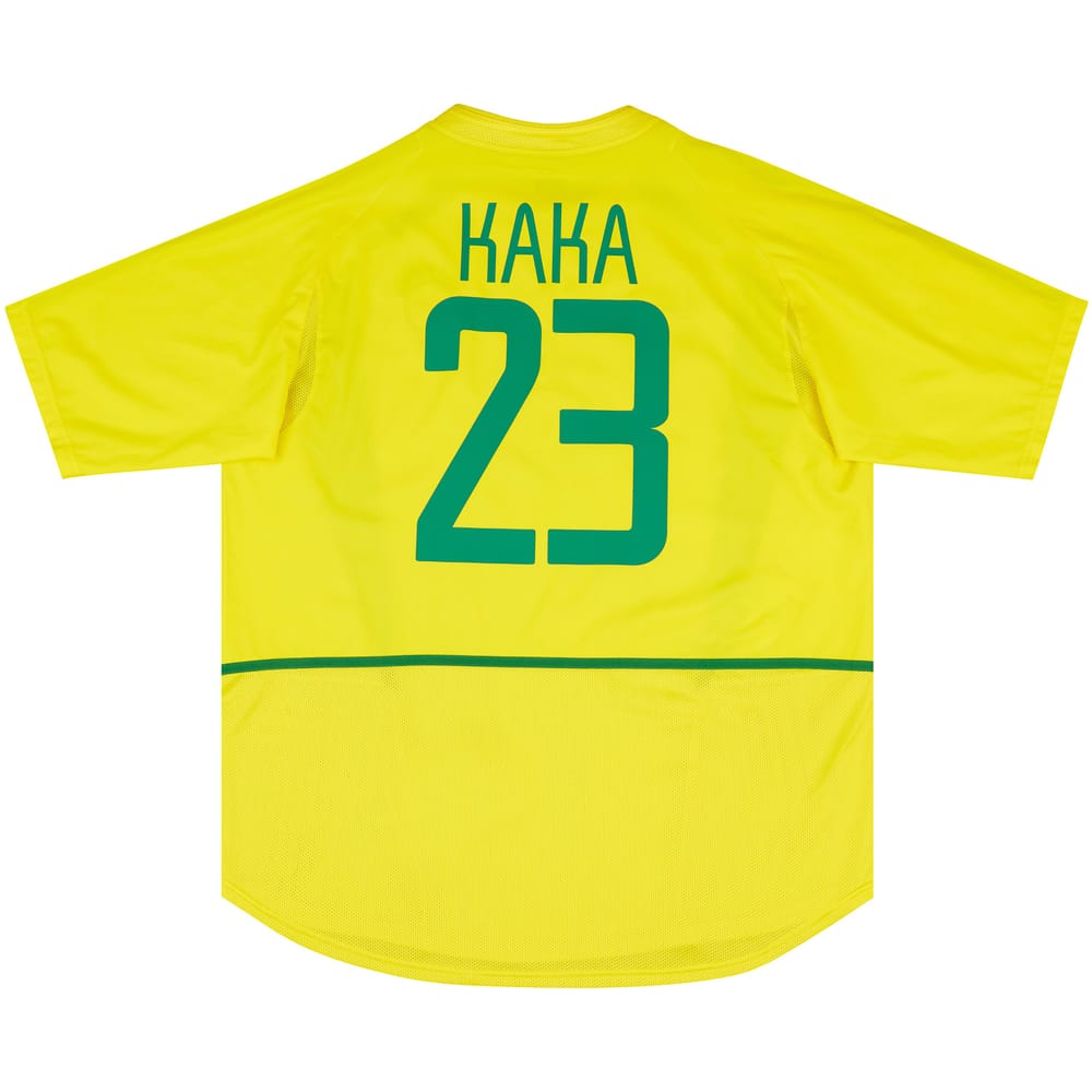 2002-04 Brazil Home Shirt Kaka #23 5 Stars (Excellent - 9/10)