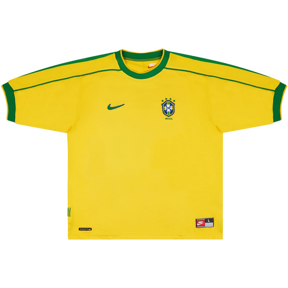 1998-00 Brazil Home Shirt (Excellent - 9/10)