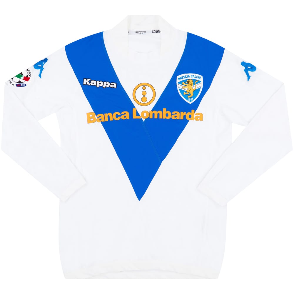 2004-05 Brescia Match Issue Away L/S Shirt Rossini #28