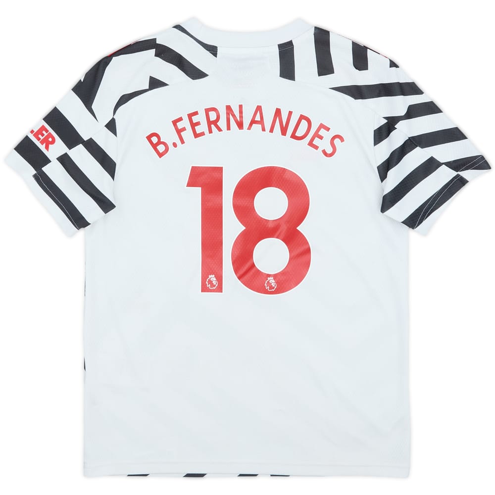 2020-21 Manchester United Third Shirt B.Fernandes #18 - 8/10 - (M.Boys)