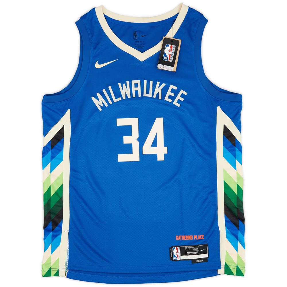 2022-23 Milwaukee Bucks Antetokounmpo #34 Nike Swingman Alternate Jersey (XL)