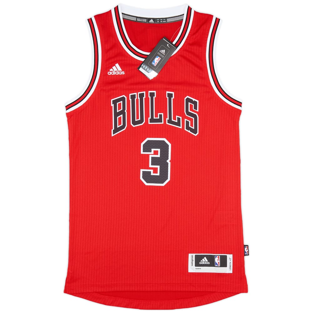 2016-17 Chicago Bulls Wade #3 adidas Swingman Away Jersey (XXS)