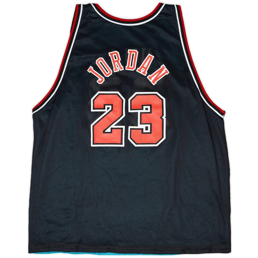 1997-98 Chicago Bulls/Detroit Pistons Jordan #23/Hill #33 Champion Jersey (Reversible) XL