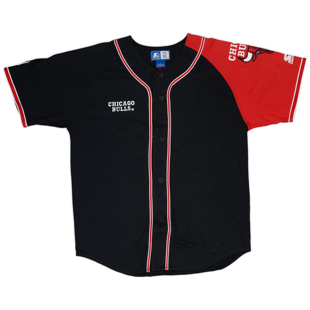 1990s Chicago Bulls Starter Baseball Jersey L