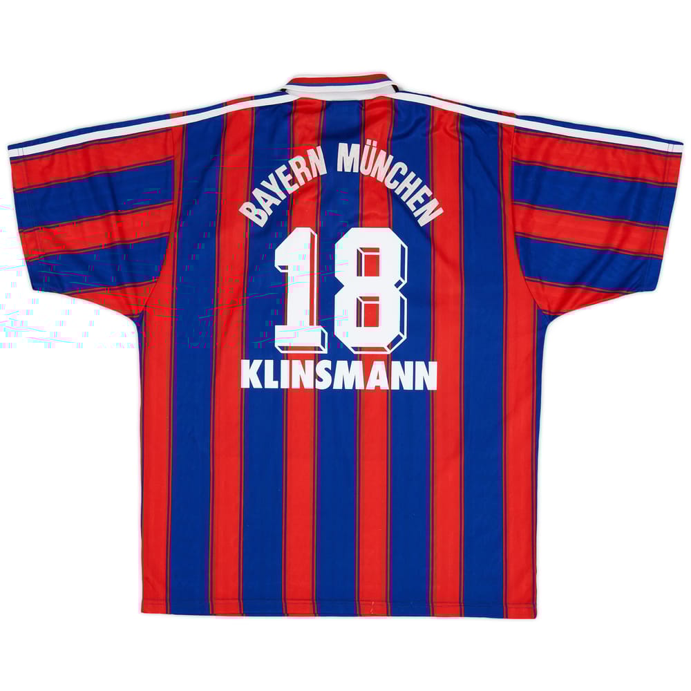 1995-97 Bayern Munich Home Shirt Klinsmann #18 - 8/10 - (S)