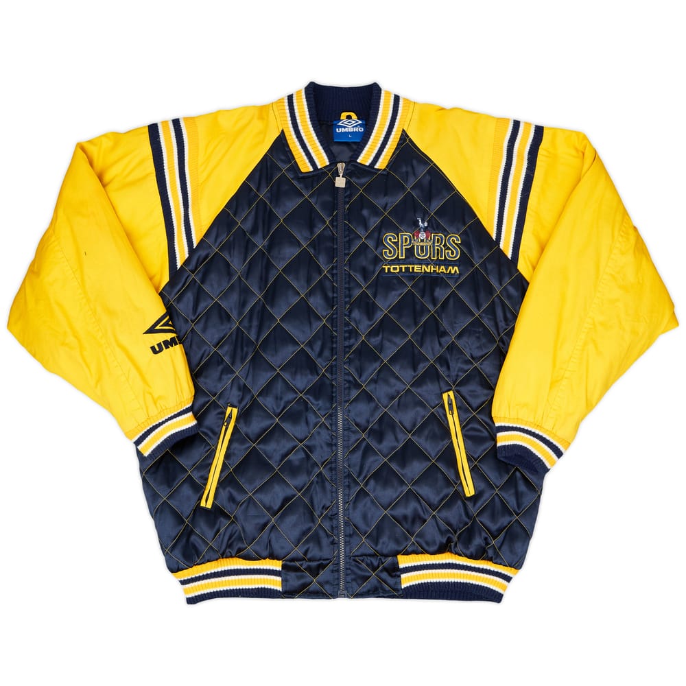 1991-92 Tottenham Umbro Quilted Bomber Jacket - 8/10 - (L)