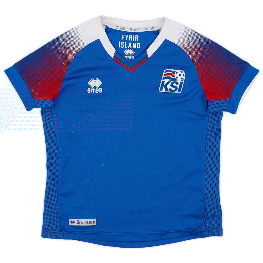 2018-19 Iceland Home Shirt - 7/10 - (S.Boys)